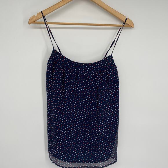 Vineyard Vines Top Women’s 6 Silk Polka Dot Preppy Coastal Feminine Romantic - Picture 1 of 8